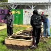  Students in the construction pathway at Edison Career and Technology High School are rolling up the